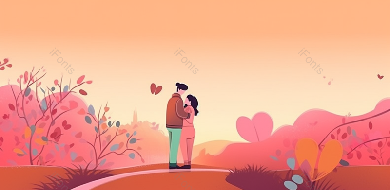 手绘插画520情人节展板背景图,插画/手绘图,插画/手绘图库,插画/手绘图下载,插画/手绘